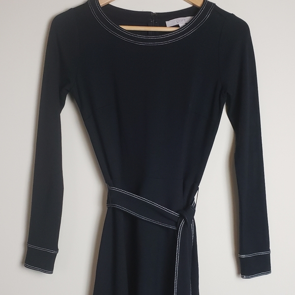 LOFT Dresses Loft Long Sleeve Petite Dress Poshmark